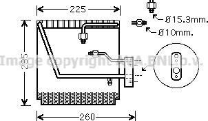 Prasco HDV225 - Испаритель, кондиционер autosila-amz.com