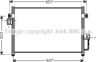 Prasco HY5134 - Конденсатор кондиционера autosila-amz.com