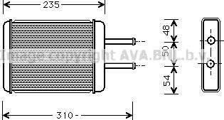 Prasco HY6069 - Теплообменник, отопление салона autosila-amz.com