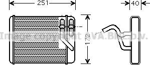 Prasco HY6140 - Теплообменник, отопление салона autosila-amz.com