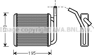 Prasco HY6212 - Теплообменник, отопление салона autosila-amz.com