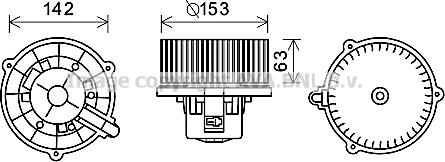 Prasco HY8398 - Электродвигатель, вентиляция салона autosila-amz.com