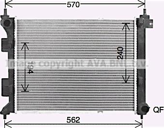 Prasco HY2479 - Радиатор, охлаждение двигателя autosila-amz.com