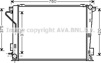 Prasco HY2171 - Радиатор, охлаждение двигателя autosila-amz.com