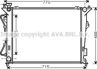 Prasco HY2172 - Радиатор, охлаждение двигателя autosila-amz.com