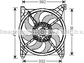 Prasco HY7505 - Вентилятор, охлаждение двигателя autosila-amz.com