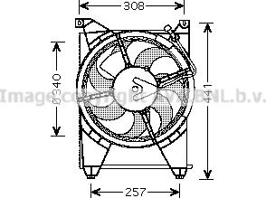 Prasco HY7514 - Вентилятор, охлаждение двигателя autosila-amz.com