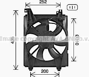 Prasco HY7580 - Вентилятор, охлаждение двигателя autosila-amz.com