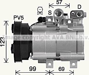 Prasco HYK576 - Компрессор кондиционера autosila-amz.com