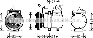 Prasco HYK262 - Компрессор кондиционера autosila-amz.com