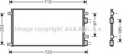 Prasco IV5058 - Конденсатор кондиционера autosila-amz.com