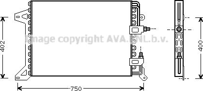 Prasco IV5034 - Конденсатор кондиционера autosila-amz.com