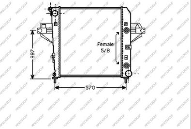 Prasco JE011R001 - Радиатор, охлаждение двигателя autosila-amz.com