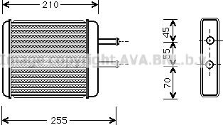 Prasco KA6010 - Теплообменник, отопление салона autosila-amz.com