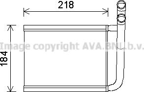 Prasco KA6166 - Теплообменник, отопление салона autosila-amz.com