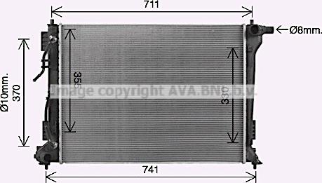 Prasco KA2318 - Радиатор, охлаждение двигателя autosila-amz.com