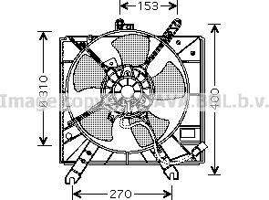 Prasco KA7505 - Вентилятор, охлаждение двигателя autosila-amz.com