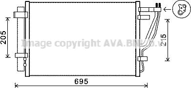 Prasco KAA5147D - Конденсатор кондиционера autosila-amz.com