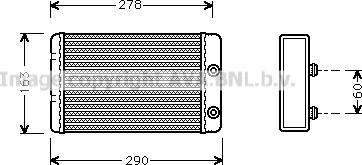 Prasco LC6031 - Теплообменник, отопление салона autosila-amz.com