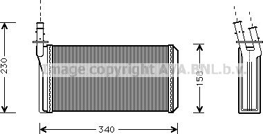 Prasco LC6074 - Теплообменник, отопление салона autosila-amz.com