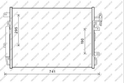 Prasco LR032C001 - Конденсатор кондиционера autosila-amz.com