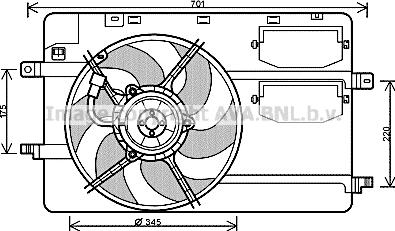 Prasco MC7506 - Вентилятор, охлаждение двигателя autosila-amz.com