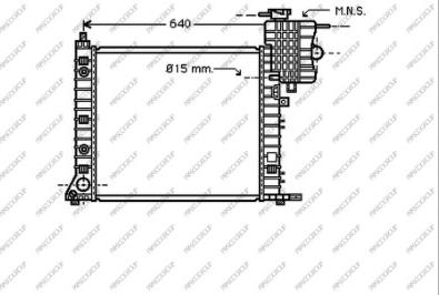 Prasco ME907R006 - Радиатор, охлаждение двигателя autosila-amz.com