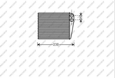 Prasco ME324H001 - Теплообменник, отопление салона autosila-amz.com