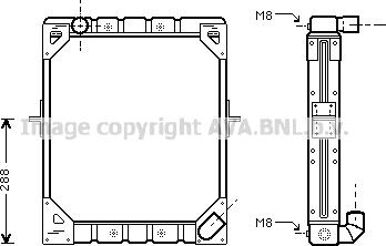 Prasco ME2141 - Радиатор, охлаждение двигателя autosila-amz.com