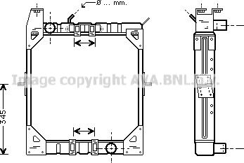 Prasco ME2167 - Радиатор, охлаждение двигателя autosila-amz.com