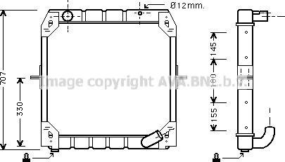 Prasco ME2137 - Радиатор, охлаждение двигателя autosila-amz.com