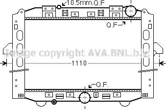 Prasco ME2284 - Радиатор, охлаждение двигателя autosila-amz.com