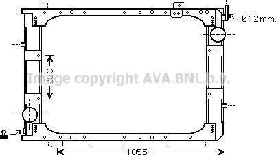 Prasco ME2221 - Радиатор, охлаждение двигателя autosila-amz.com