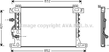 Prasco MEA5144 - Конденсатор кондиционера autosila-amz.com