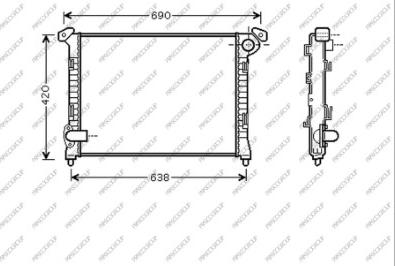 Prasco MN304R002 - Радиатор, охлаждение двигателя autosila-amz.com