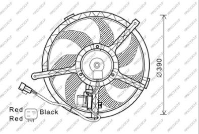 Prasco MN308F001 - Вентилятор, охлаждение двигателя autosila-amz.com