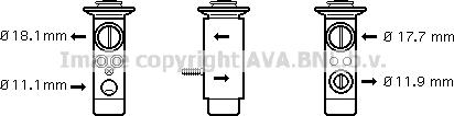 Prasco MS1124 - Расширительный клапан, кондиционер autosila-amz.com