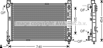 Prasco MS2339 - Радиатор, охлаждение двигателя autosila-amz.com