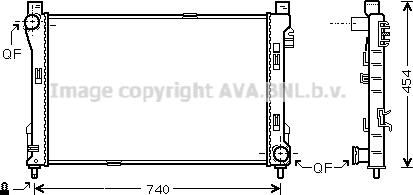 Prasco MS2288 - Радиатор, охлаждение двигателя autosila-amz.com