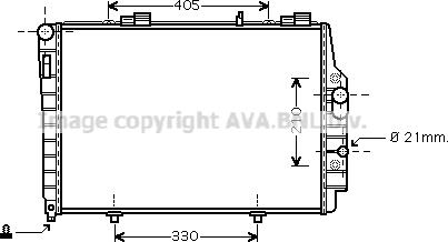 Prasco MSA2337 - Радиатор, охлаждение двигателя autosila-amz.com