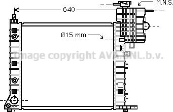 Prasco MSA2265 - Радиатор, охлаждение двигателя autosila-amz.com