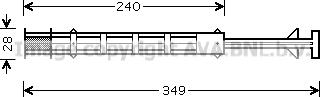 Prasco MSD358 - Осушитель, кондиционер autosila-amz.com