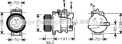 Prasco MSK427 - Компрессор кондиционера autosila-amz.com