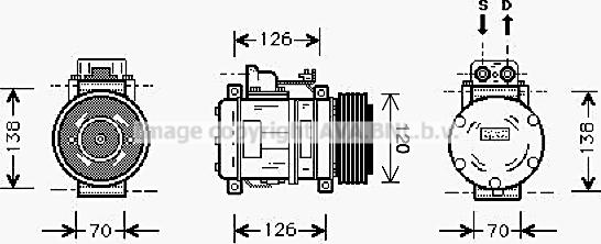 Prasco MSK057 - Компрессор кондиционера autosila-amz.com