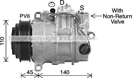 Prasco MSK756 - Компрессор кондиционера autosila-amz.com