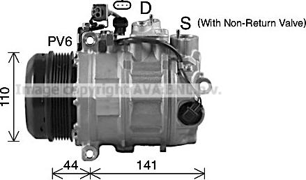 Prasco MSK738 - Компрессор кондиционера autosila-amz.com