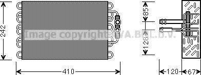 Prasco MSV542 - Испаритель, кондиционер autosila-amz.com