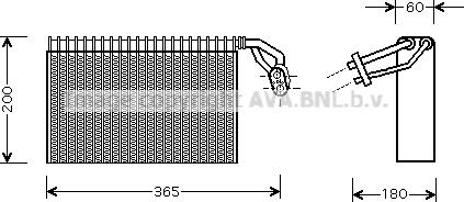 Prasco MSV317 - Испаритель, кондиционер autosila-amz.com