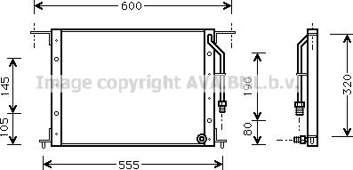 Prasco MT5120 - Конденсатор кондиционера autosila-amz.com