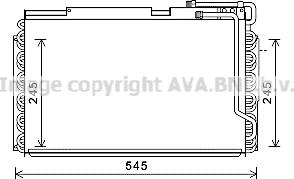 Prasco NH5036 - Конденсатор кондиционера autosila-amz.com